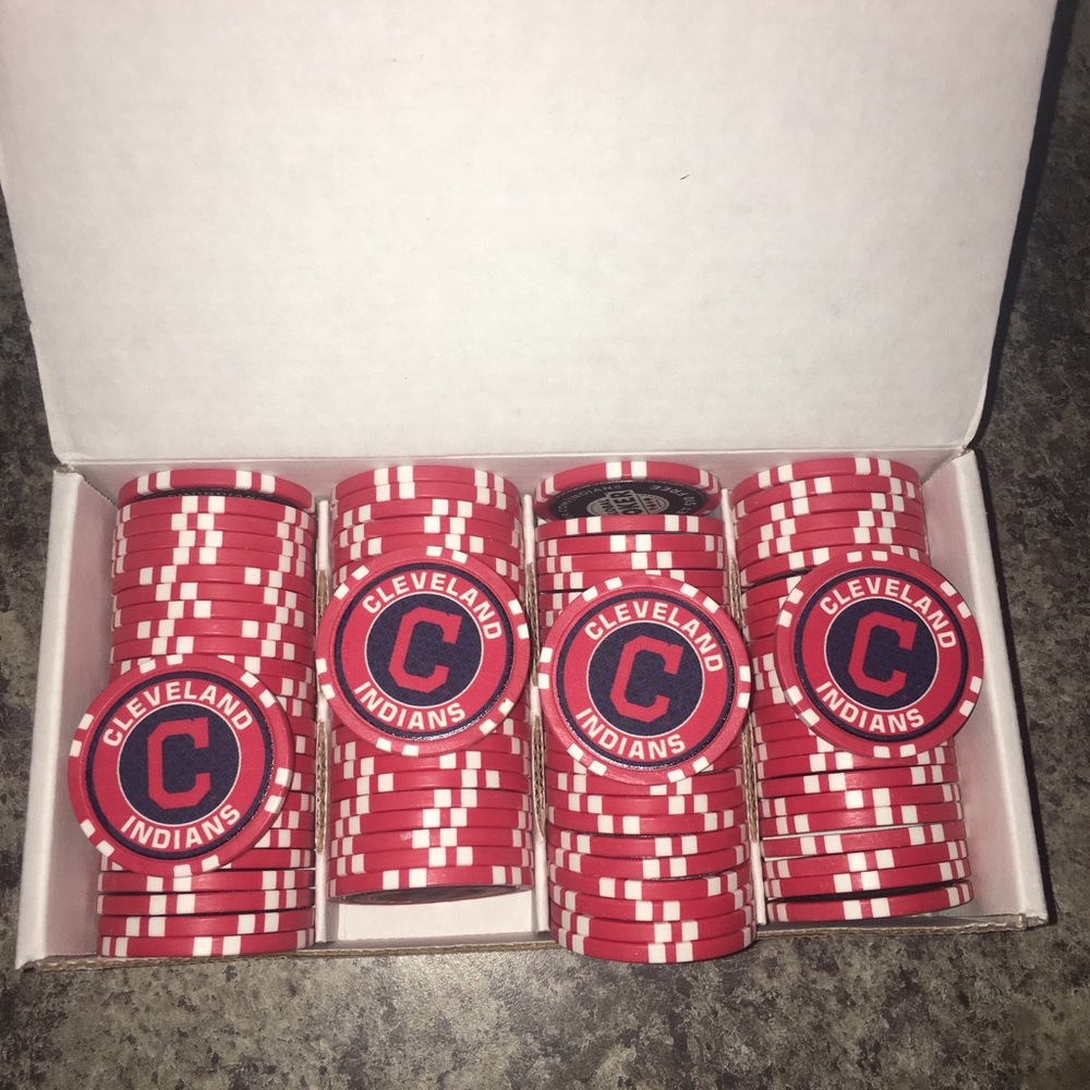 Cleveland Indians Poker chip set